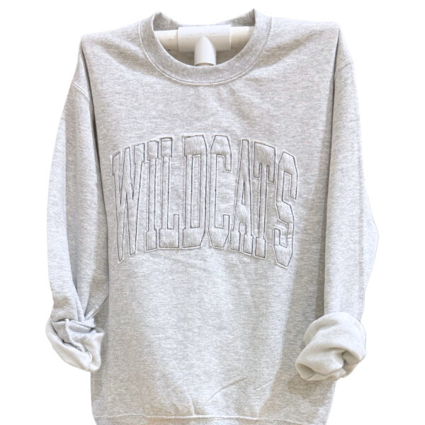 Wildcats Embroidered Applique Crewneck Sweatshirt Thumbnail